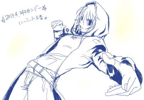 素敵なポーズがあったのでまねてみた。